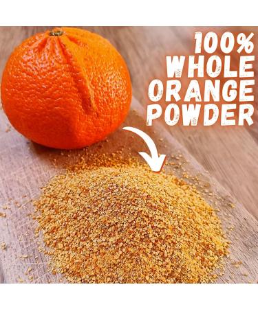 Pure Dried Orange Peel Powder - Coarse Fruit Zest for Cooking & Baking | Perfect for Turkish Tea, Cheesecakes & Smoothies - Buy Online on GoSupps.com
