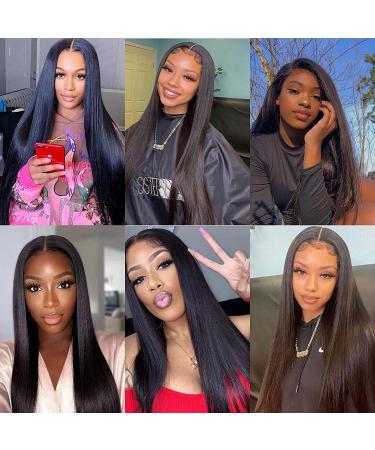 24 Straight Lace Front Human Hair Wig | HD Transparent Lace | 180% Density | Brazilian Virgin | Pre Plucked with Baby Hair - Buy Online on GoSupps.com