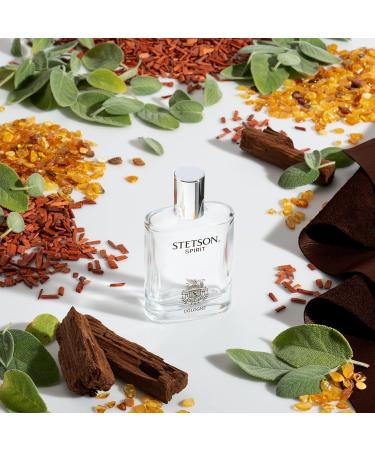 Stetson Spirit - Cologne Spray for Men - Woody Earthy and Casual Aroma with Fragrance Notes of Mandarin Leaf Clary Sage and Warm Amber- 1.7 Fl Oz - Buy Online on GoSupps.com