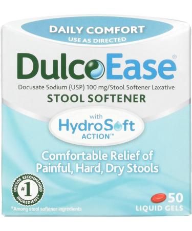 DulcoLax Stool Softener Sugar Free Liquid Gels - 50 Gels - Buy Online on GoSupps.com