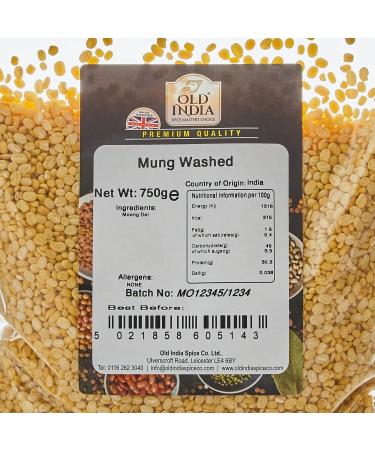 Old India Mung Washed 750g - High Quality Pulses for Healthy Cooking - Buy Online on GoSupps.com