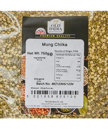Old India Mung Chilka 750g - Premium Quality Split Green Gram for Cooking and Baking - Buy Online on GoSupps.com