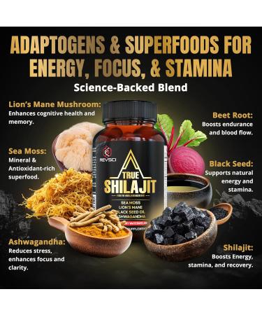 Himalayan Natural Shilajit Gummies for Men Made in USA True Gold Pure Himalayan Shilajit for Men Gummies Energy & Focus Support with Ashwagandha & Sea Moss Vegan 60 Count - Buy Online on GoSupps.com