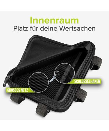 Velmia Waterproof Bike Triangular Bag | Perfect Bicycle Frame Bag for Tools Lock & Rain Jacket - Bike Pocket Frame Accessory - Buy Online on GoSupps.com