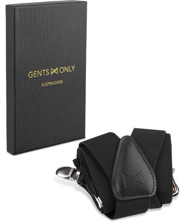 GENTS ONLY Men's Braces X-Form 01745 - One Size 01 Black | Stylish & Durable Accessories for Men - International Shipping Available - Buy Online on GoSupps.com