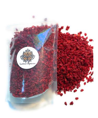Lotus Spices - Authentic, Organic, and Genuine Barberries (Zereshk), Fresh, Non-GMO, and Pesticide-Free (16 oz)
