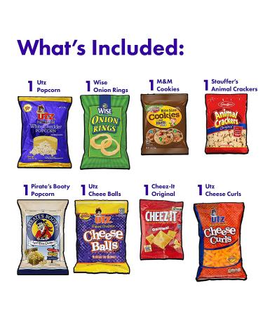 45 Count Snack Box Care Package - Ultimate Variety Pack for Office, Schools & Family - Bulk Bars, Cookies, Chips, Candy & Treats - Perfect Gift Basket for College Students and Military Personnel - Buy Online on GoSupps.com