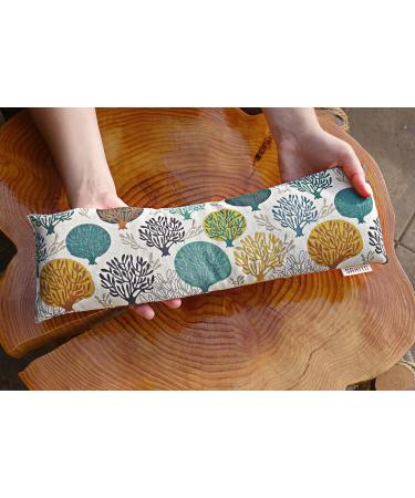 Premium Heat Cushion for Neck & Cervical Support - Lavender & Wheat Filled Thermal Pillow (42 x 12 cm) - Ideal for Comfort & Relaxation - Includes Box - Buy Online on GoSupps.com