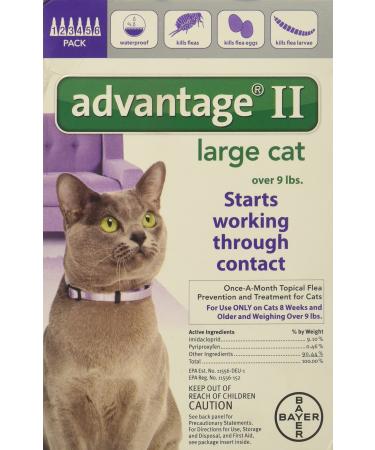 Bayer Advantage II, Cat, Over 9 lbs, 6pk