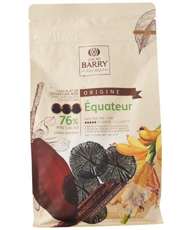 CACAO BARRY 76% Min Cocoa Chocolate Ecuador Pistoles 1 kg