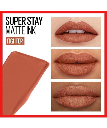 Maybelline SuperStay Matte Ink Un-nude Liquid Lipstick Fighter - 0.17 Fl Oz - Buy Online on GoSupps.com