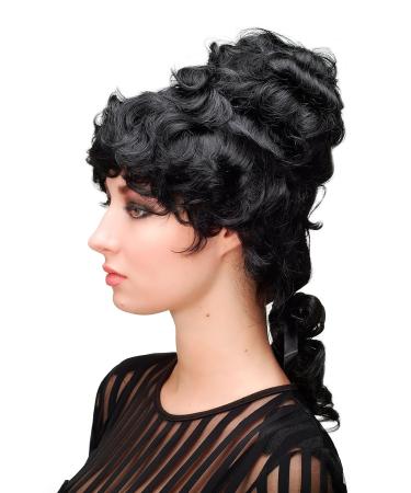 WIG ME UP L.COLONIAL Lady-1 Quality Beehive Wig - Baroque Colonial Tower Hairstyle in Black - International Shipping Available - Buy Online on GoSupps.com