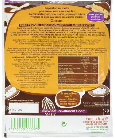 Nat-Ali Biocr me Cacao 45 g - Pack of 6 - Buy Online on GoSupps.com