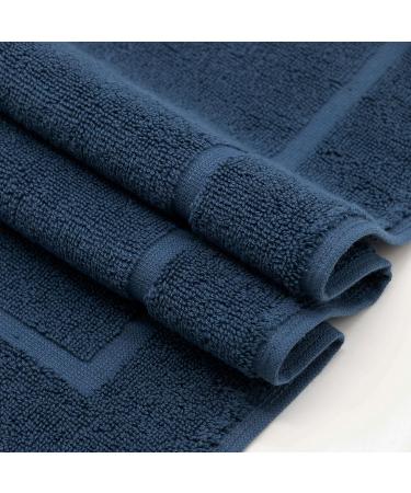 Custom Bath Templates 50x70 cm Soft Strong Suction Swimmats & Hotel Quality Dark Blue Bathrobes Washable & Underfloor Heating Compatible - Buy Online on GoSupps.com