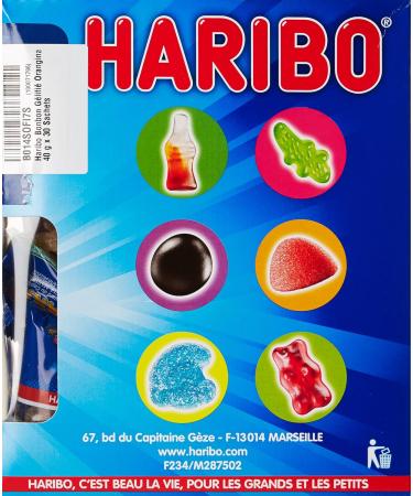 Haribo Orangina Pik Jelly Candy 40g x 30 Sachets - Buy Online on GoSupps.com