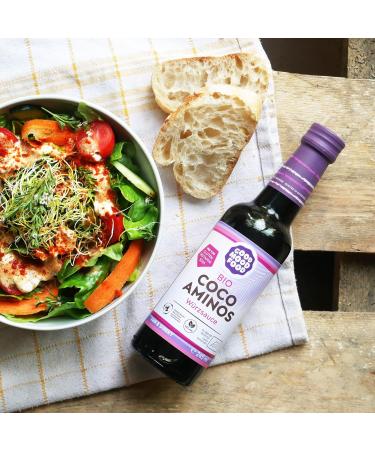 Coco Aminos Seasoning Sauce 500ml Organic Vegan Soy Sauce Alternative | Gluten-Free Histamine-Free Soy-Free - Goodmoodfood - Buy Online on GoSupps.com