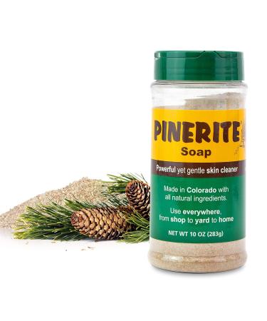 Pinerite Natural Heavy Duty Hand Soap 10 oz. Eco-Friendly 2 Pack - Soft Pine Powder, Gentle on Skin - Buy Online on GoSupps.com