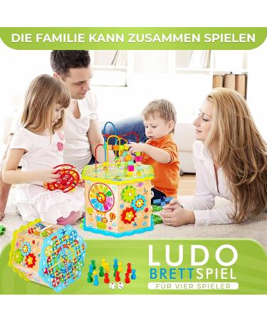 Buy Green Series Motor Cubes - Modern Activity Center for Babies | Wooden Motor Cubes & Play Loop | Ideal for 1 Year+ | GS1105 - Buy Online on GoSupps.com