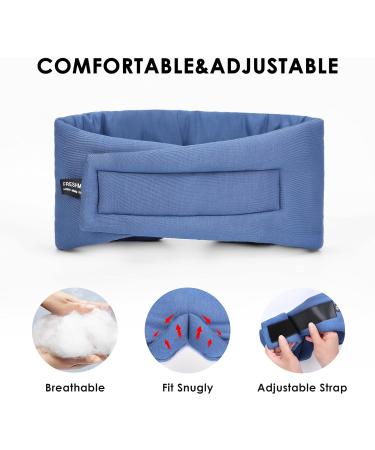 FRESHME Handmade Cotton Sleep Mask - Adjustable Blackout Eye Mask for Sleeping - Soft & Comfortable Blindfold for Men and Women - Ideal for Travel, Office, Yoga - Buy Online on GoSupps.com