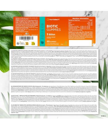 ProBio 5 Billion CFU 60 Vegan Erasers Biotics Gummies for Men and Woman Digestive Health Horbach - Buy Online on GoSupps.com