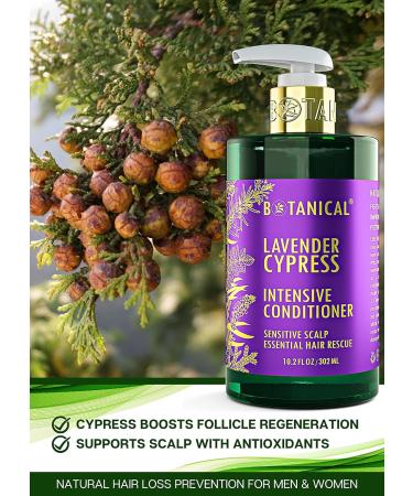 Botanical Hair Growth Conditioner for Sensitive Scalps | Anti-Hair Loss Lavender Conditioner | Thinning Hair Solutions for Women & Men | 10.2 Fl Oz - Cypress - Buy Online on GoSupps.com