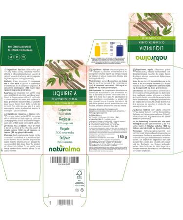 Licorice (Glycyrrhiza glabra) roots Naturalma - 150 g - 300 tablets - dietary supplement - natural and vegan - Buy Online on GoSupps.com