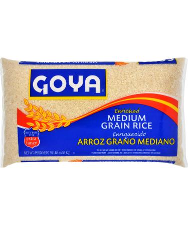 Goya Foods Medium Grain Rice, 10 Pound 10 Pound (Pack of 1)