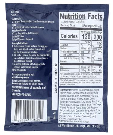 Blue Dragon Stir Fry Sauce Pad Thai 3.4oz (Pack of 12) - Authentic Thai Flavors - Buy Online on GoSupps.com