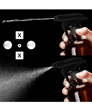 Belle Vous Refillable Brown Atomizer Spray Bottles (3pcs) - 500ml with 2 Jet Settings for Cleaning Aromatherapy & Essential Oils - Buy Online on GoSupps.com