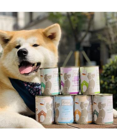 MjAMjAM - premium wet food for dogs - mixed pack I - chicken & duck beef turkey 6 pack (6 x 200 g) plain with meat supplement - Buy Online on GoSupps.com