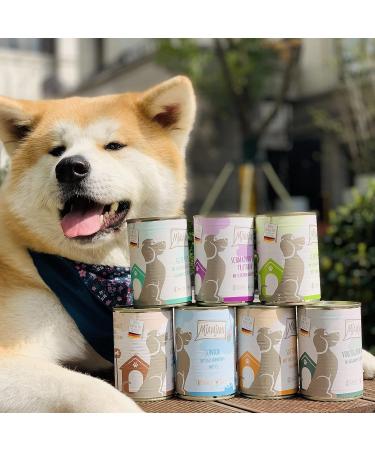 Mjamjam Premium Wet Dog Food - Beef & Potatoes with Crispy Peas | 6-Pack (6 x 400g) | Natural Lamb with Extra Meat (400g) - International Shipping Available - Buy Online on GoSupps.com