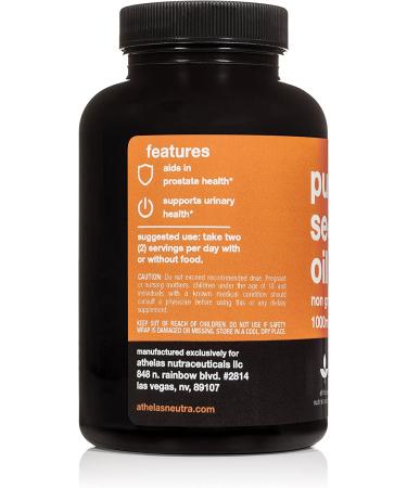 Pumpkin Seed Extract Capsules 1000mg - Non-GMO Prostate & Urinary Tract Support - Bladder Control & Regulation - 180 Softgels - Buy Online on GoSupps.com