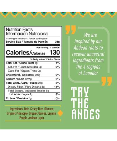 Wipala Protein Bars - Pineapple Flavor | Quinoa & Andean Lupin | Vegan, Nut-Free, Gluten-Free | Non-GMO | 12 Pack - Buy Online on GoSupps.com
