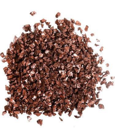 Syedra Crushed Glass for Crafts - High Luster Metallic Glitter Bulk Decoration - 410G Dark Brown - 3-6mm - Buy Online on GoSupps.com
