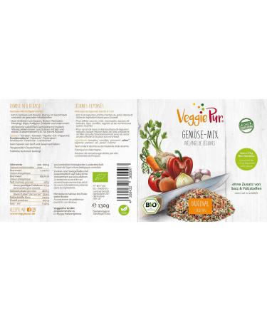 Buy Veggie Pur Organic Vegetable Mix - 3 x 130g | Healthy & Natural International Shipping - Buy Online on GoSupps.com