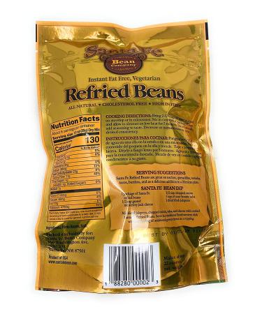 Santa Fe Bean Company Dehydrated Vegetarian Refried Beans 7.25oz - Made in USA - 1 Pack - Buy Online on GoSupps.com