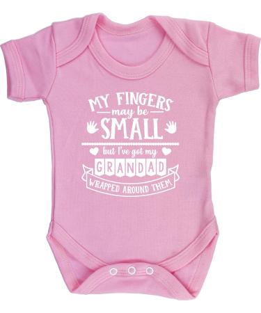 Hippowarehouse I may have small fingers but I've got my Grandad wrapped around them baby vest bodysuit (short sleeve) boys girls