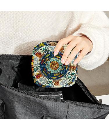 Shop Women's Bohemia Flower Geometry Pattern Storage Bag Portable Period Kit for Girls & Women - Buy Online on GoSupps.com
