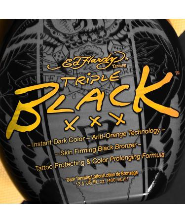 Ed Hardy BLACK XXX Instant Dark Tanning Lotion - 13.5 oz - Sunless Tanner - Buy Online on GoSupps.com