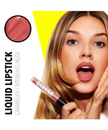 Buy Banana Beauty Semi Matte Liquid Lipstick - 10H Hydration & Volume | Caramelita & Intensive Nude | Matte Lipstick for Full Lips | International Shipping Available - Buy Online on GoSupps.com