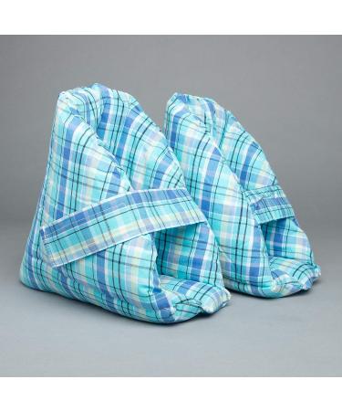 Comfort Finds Foot Pillows Heel Protectors - Effective Heel Cushions for Pressure Sore Relief, Ideal for Swollen Feet - One Pair, Plaid - Buy Online on GoSupps.com
