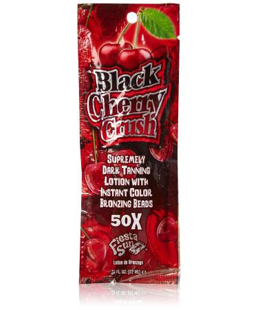 Fiesta Sun Black Cherry Crush Dark Tanning Sunbed Lotion with Bronzing Beads for Instant Colour Sachet 22 ml