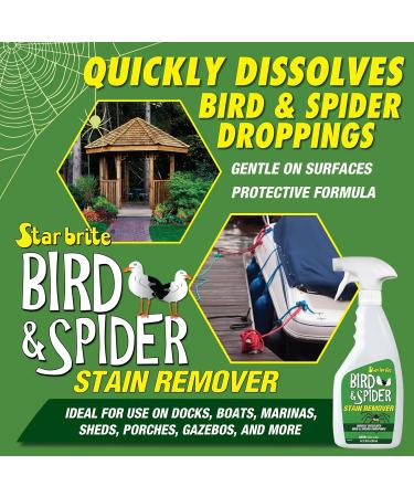 Star Brite 095122P Spider & Bird Stain Remover - 22 oz. - Buy Online on GoSupps.com