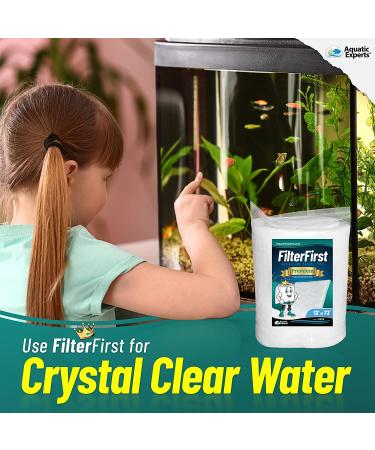 FilterFirst Aquarium Filter Pad Media Roll 12x72 Inches - For Crystal Clear Water in Fish Tanks - Buy Online on GoSupps.com