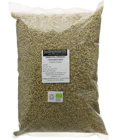 JustIngredients Essentials Organic Coriander Seeds 1 kg - Buy Online on GoSupps.com