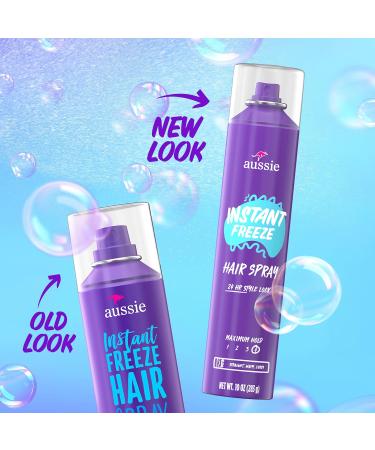 Aussie Instant Freeze Hair Spray for Curly Hair Straight Hair and Wavy Hair 10 oz - Buy Online on GoSupps.com
