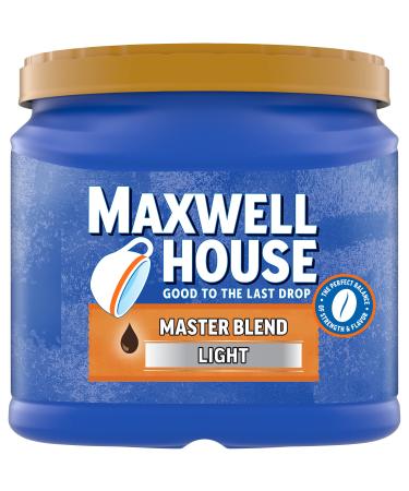 Maxwell House Master Blend Light Roast Ground Coffee (26.8 oz Canister) 1.67 Pound (Pack of 1)
