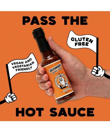 Smokin Ghost Hot Sauce by Jackanapes 150ml - Very Hot Vegan Barbecue Chilli Sauce Made with Ghost Peppers - Made in the UK - Buy Online on GoSupps.com