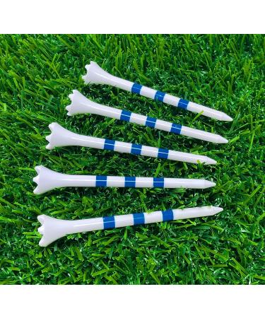 NorthPointe 3 Golf Tees Plastic White/Blue Stripes - 100 Pack 3 1/4 Standard Size Tees - Buy Online on GoSupps.com