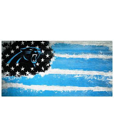 Fan Creations NFL Carolina Panthers Unisex Carolina Panthers Flag Sign, Team Color, 6 x 12